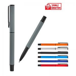 Metal Roller Süper Jel Refil Kalem Ruber